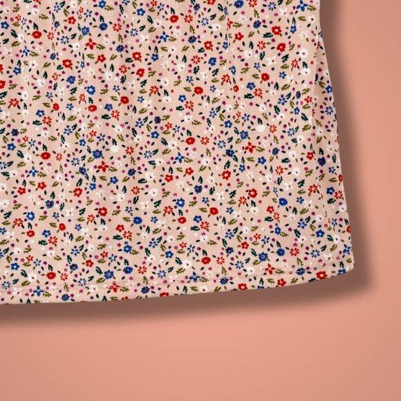 NWT Adrianna Papell Floral Pleated Top Size M - Picture 4 of 4